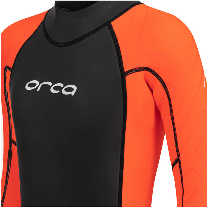 2024 Orca Junior Vitalis Squad Hi-Vis Swim Wetsuit NN971201 - Black